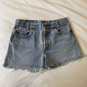 Vintage Levi’s 501 Light Wash Denim Shorts